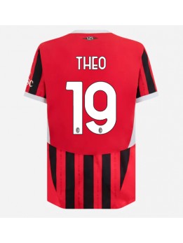 Moški Nogometna dresi replika AC Milan Theo Hernandez #19 Domači 2024-25 Kratek rokav